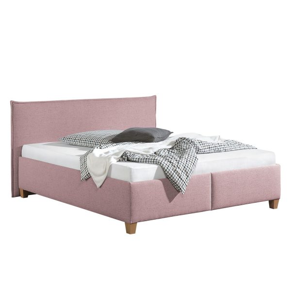 Polsterbett Kolbäck Strukturstoff - 200 x 200cm - Bettgestell mit Lattenrost - Mauve Polsterbett Kolbäck Strukturstoff - 200 x 200cm - Bettgestell mit Lattenrost - Mauve