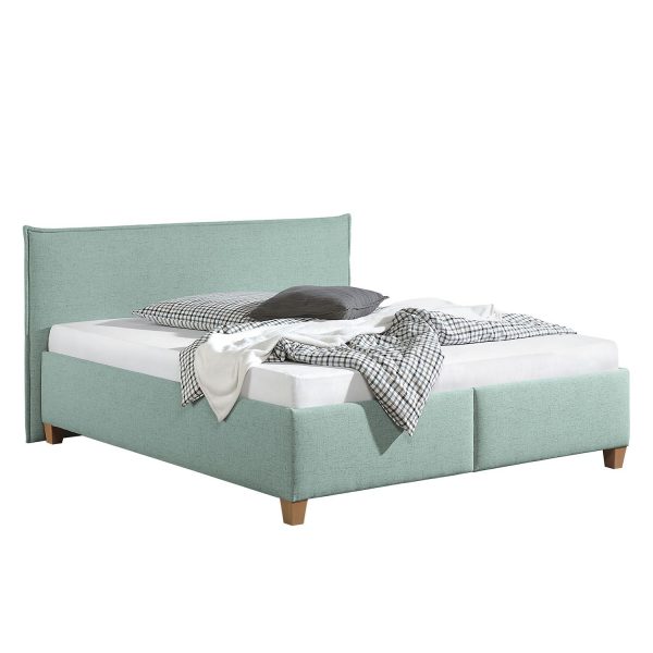 Polsterbett Kolbäck Strukturstoff - 200 x 200cm - Bettgestell mit Lattenrost - Mintgrau Polsterbett Kolbäck Strukturstoff - 200 x 200cm - Bettgestell mit Lattenrost - Mintgrau
