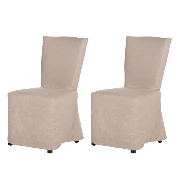 Polsterstuhl Eva (2er-Set) - Webstoff Ecru Polsterstuhl Eva (2er-Set) - Webstoff Ecru