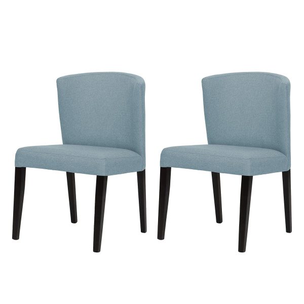 Polsterstuhl Lydia (2er-Set) - Webstoff / Buche massiv - Stoff Suria Hellblau Polsterstuhl Lydia (2er-Set) - Webstoff / Buche massiv - Stoff Suria Hellblau
