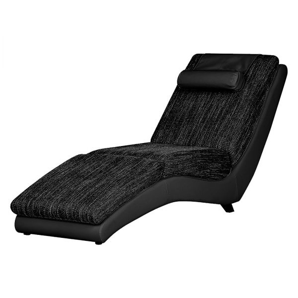 Relaxliege Carson - Kunstleder/Strukturstoff Schwarz Relaxliege Carson - Kunstleder/Strukturstoff Schwarz