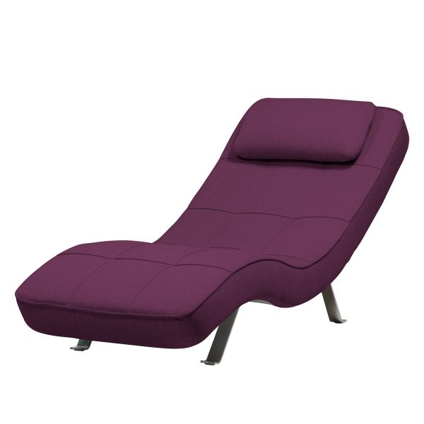 Relaxliege Long Island Webstoff - Stoff Zahira Aubergine Relaxliege Long Island Webstoff - Stoff Zahira Aubergine
