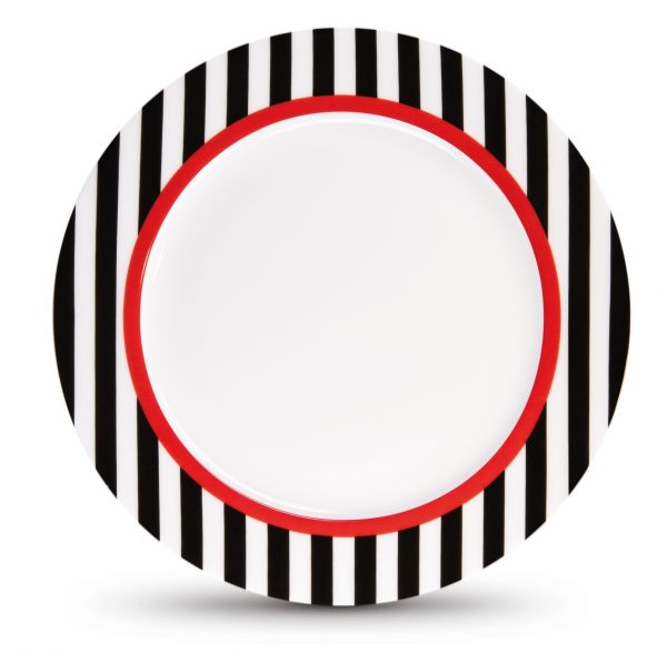 Remember Black Stripes Porzellanteller klein Remember Black Stripes Porzellanteller klein