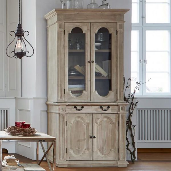 Schrank Créteil antikgrau H/B/T ca. 210/100/44 cm Schrank Créteil antikgrau H/B/T ca. 210/100/44 cm