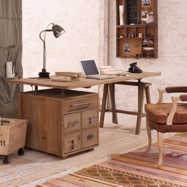 Schreibtisch Dawson natur H/B/T ca. 69-87/180/90 cm Schreibtisch Dawson natur H/B/T ca. 69-87/180/90 cm