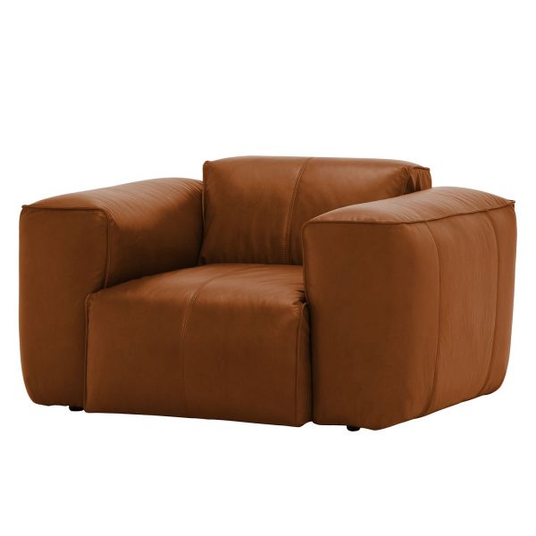 Sessel Hudson Echtleder - Echtleder Dub Braun Sessel Hudson Echtleder - Echtleder Dub Braun
