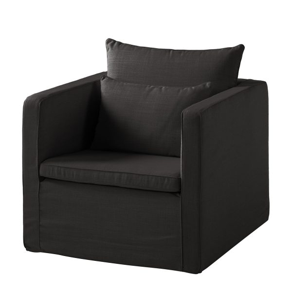 Sessel Lavina II Webstoff - Stoff Moretey Dunkelgrau Sessel Lavina II Webstoff - Stoff Moretey Dunkelgrau