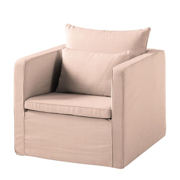 Sessel Lavina II Webstoff - Stoff Moretey Rosé Sessel Lavina II Webstoff - Stoff Moretey Rosé