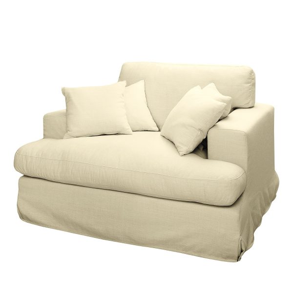 Sessel Mormès Webstoff - Cremeweiß Sessel Mormès Webstoff - Cremeweiß