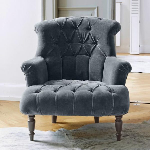 Sessel Parranquet grau/schwarz H/B/T ca. 86/80/63 cm Sessel Parranquet grau/schwarz H/B/T ca. 86/80/63 cm