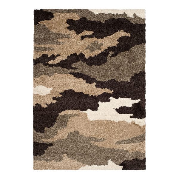Shaggy Perla Camouflage - Kunstfaser - Braun - 243 x 304 cm Shaggy Perla Camouflage - Kunstfaser - Braun - 243 x 304 cm