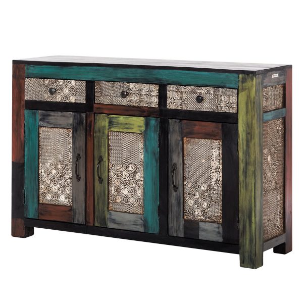 Sideboard Goa I - Akazie / Mango teilmassiv - Mehrfarbig Sideboard Goa I - Akazie / Mango teilmassiv - Mehrfarbig