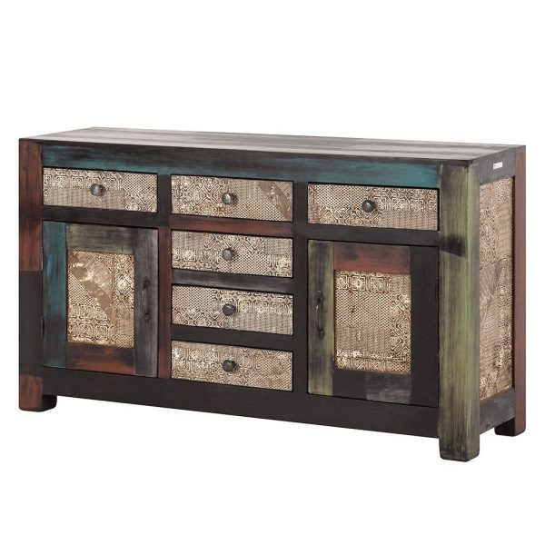 Sideboard Goa II - Akazie / Mango teilmassiv - Mehrfarbig Sideboard Goa II - Akazie / Mango teilmassiv - Mehrfarbig