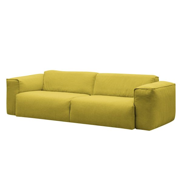 Sofa Hudson II (3-Sitzer) Webstoff - Stoff Milan Gelb Sofa Hudson II (3-Sitzer) Webstoff - Stoff Milan Gelb
