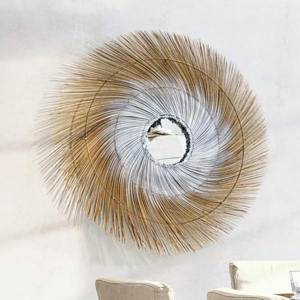 Spiegel Lilija braun/weiß H/Ø ca. 6/120 cm Spiegel Lilija braun/weiß H/Ø ca. 6/120 cm
