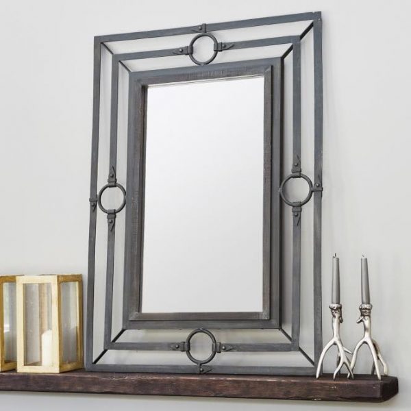 Spiegel Sendric grau H/B/T ca. 107/79/4 cm Spiegel Sendric grau H/B/T ca. 107/79/4 cm