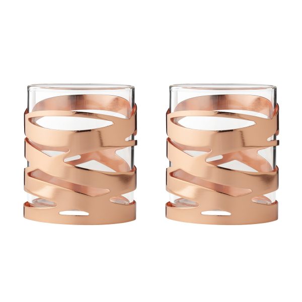 Stelton - Tangle Teelichthalter (2er-Set)KupferH:7 Stelton - Tangle Teelichthalter (2er-Set)KupferH:7