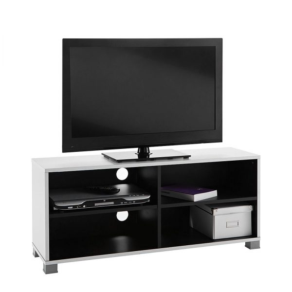 TV-Bank Plainfield - Weiß/Schwarz TV-Bank Plainfield - Weiß/Schwarz