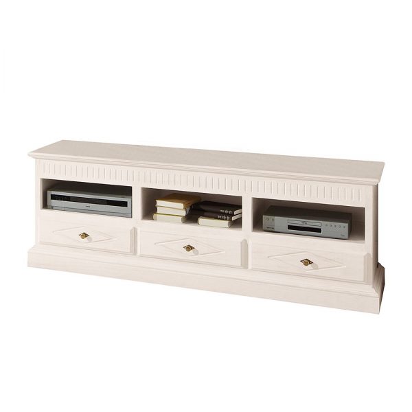 TV Lowboard La Carlotta - Pinie massiv - Creme TV Lowboard La Carlotta - Pinie massiv - Creme