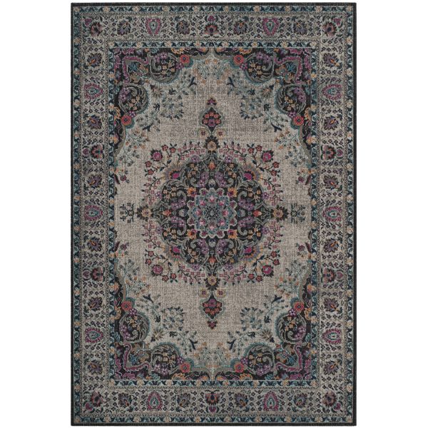 Teppich Amorette - Mischgewebe - Sand / Fuchsia - 121 x 182 cm Teppich Amorette - Mischgewebe - Sand / Fuchsia - 121 x 182 cm