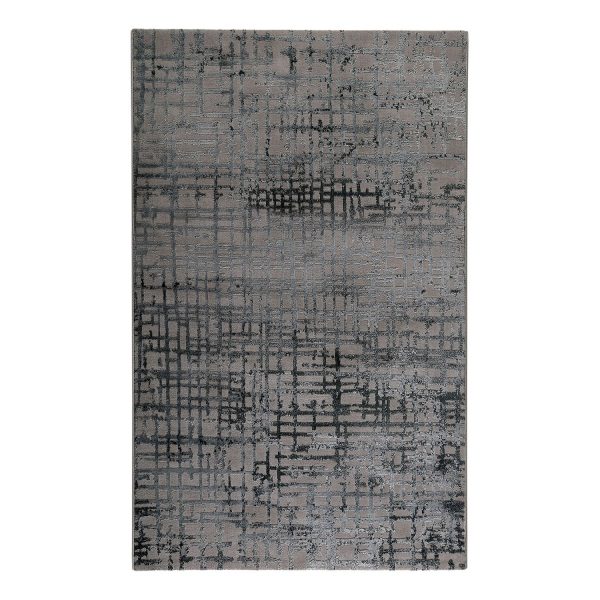 Teppich Velvet Grid - Kunstfaser - Taupe / Hellgrau - 120 x 170 cm Teppich Velvet Grid - Kunstfaser - Taupe / Hellgrau - 120 x 170 cm