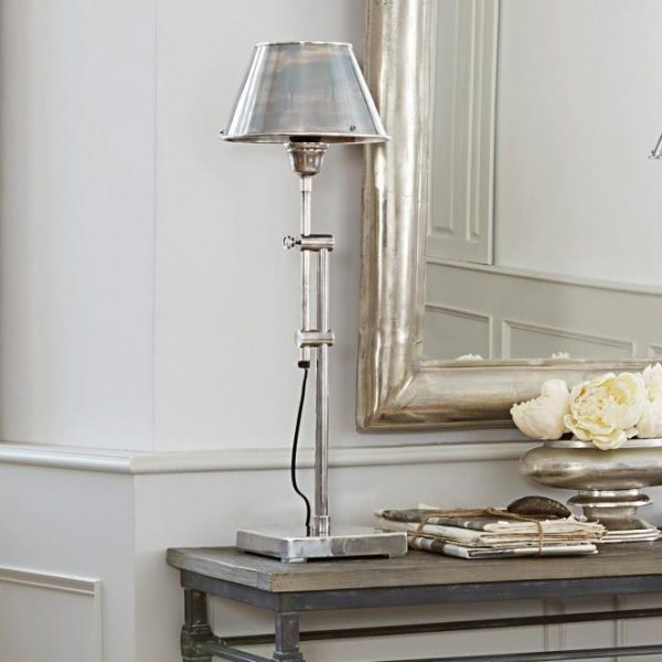 Tischlampe Jacky antiksilber H/Ø ca. 72/19 cm Tischlampe Jacky antiksilber H/Ø ca. 72/19 cm