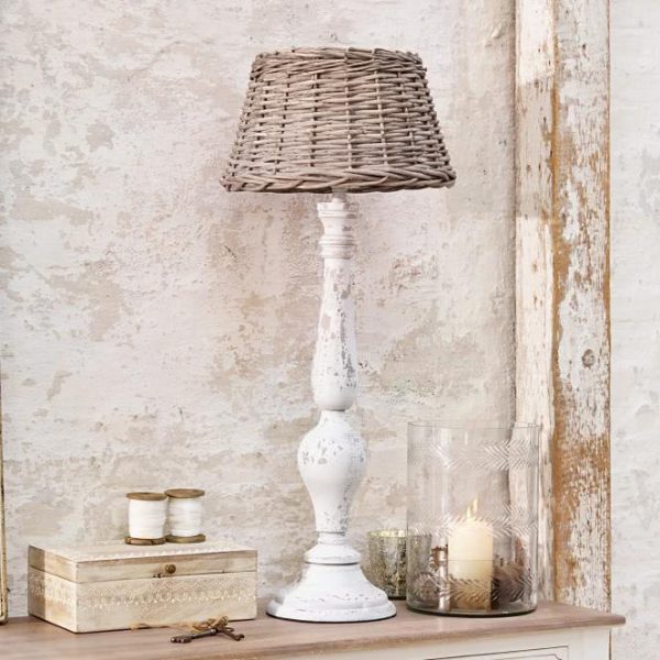 Tischlampe Jillian antikweiß Fuß: H/Ø ca. 70/20 cm Tischlampe Jillian antikweiß Fuß: H/Ø ca. 70/20 cm