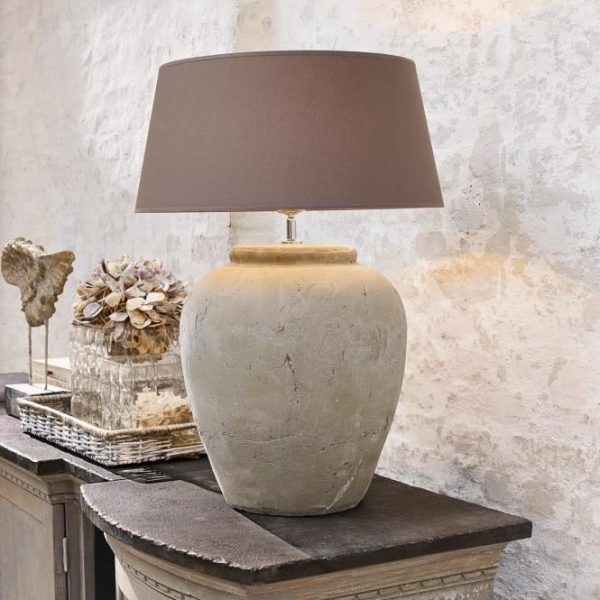 Tischlampe Laudine beige/braun H/Ø ca. 56/40 cm Tischlampe Laudine beige/braun H/Ø ca. 56/40 cm