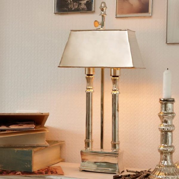 Tischlampe Pantin silber Gesamthöhe: ca. 46 cm Tischlampe Pantin silber Gesamthöhe: ca. 46 cm