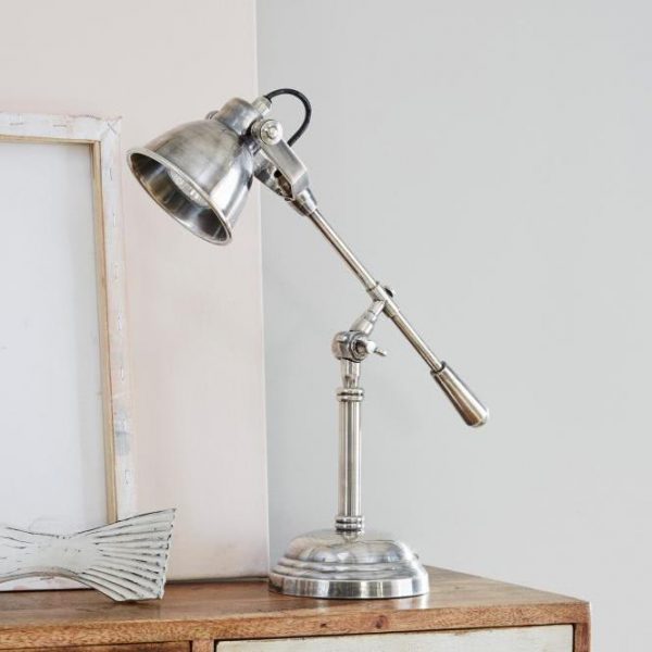 Tischlampe Patsy antiksilber H/B/T ca. 50/13 Tischlampe Patsy antiksilber H/B/T ca. 50/13