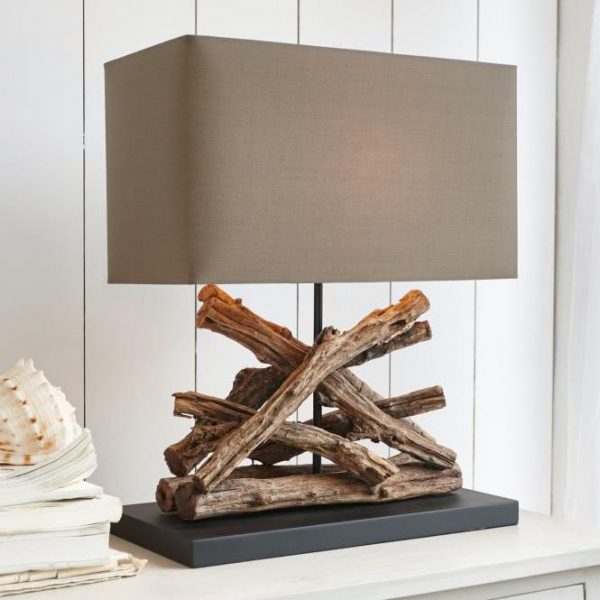 Tischlampe Sherbrooke braun H/B/T ca. 50/40/20 cm Tischlampe Sherbrooke braun H/B/T ca. 50/40/20 cm