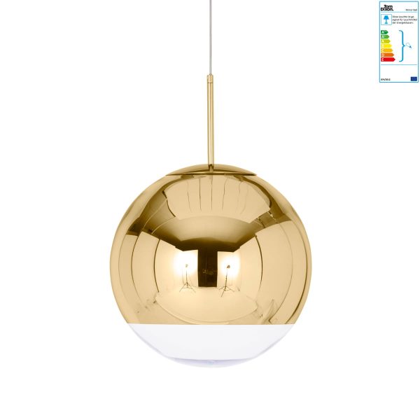 Tom Dixon - Mirror Ball Gold Pendelleuchte Ø 40 cmGoldT:40 H:40 B:40 Tom Dixon - Mirror Ball Gold Pendelleuchte Ø 40 cmGoldT:40 H:40 B:40
