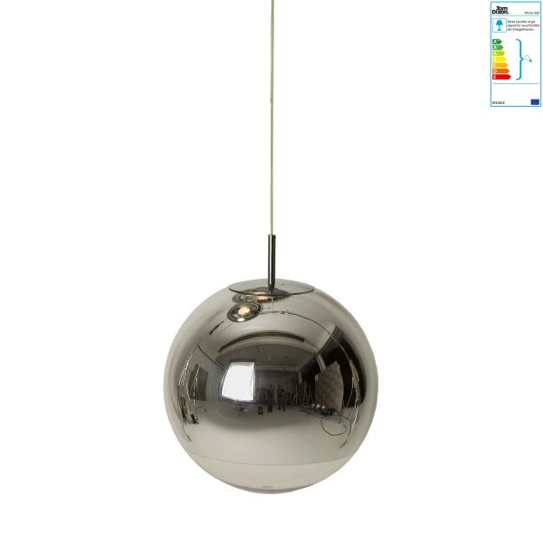 Tom Dixon - Mirror Ball Pendelleuchte Ø 50 cmAluminiumT:50 H:50 B:50 Tom Dixon - Mirror Ball Pendelleuchte Ø 50 cmAluminiumT:50 H:50 B:50