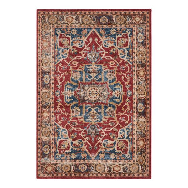 Vintage-Teppich Chiana - Kunstfaser - Rot / Marineblau - 243 x 304 cm Vintage-Teppich Chiana - Kunstfaser - Rot / Marineblau - 243 x 304 cm