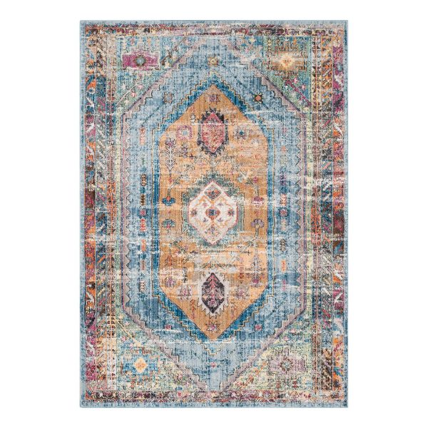 Vintage-Teppich Marlie - Kunstfaser - Marineblau / Camel - 243 x 304 cm Vintage-Teppich Marlie - Kunstfaser - Marineblau / Camel - 243 x 304 cm
