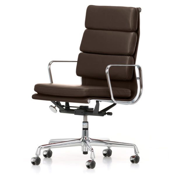 Vitra - EA 219 Soft Pad Bürostuhl Chrom mit Armlehnen Vitra - EA 219 Soft Pad Bürostuhl Chrom mit Armlehnen