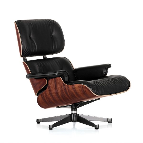 Vitra - Lounge Chair poliert / Seiten schwarz Vitra - Lounge Chair poliert / Seiten schwarz