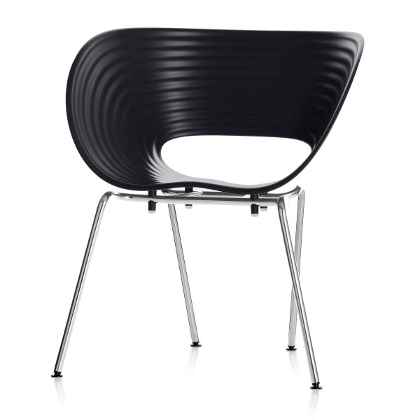 Vitra - Tom Vac verchromt / basic dark Vitra - Tom Vac verchromt / basic dark