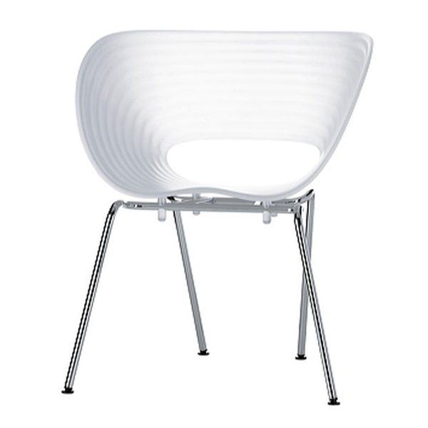 Vitra - Tom Vac verchromt / weiß Vitra - Tom Vac verchromt / weiß