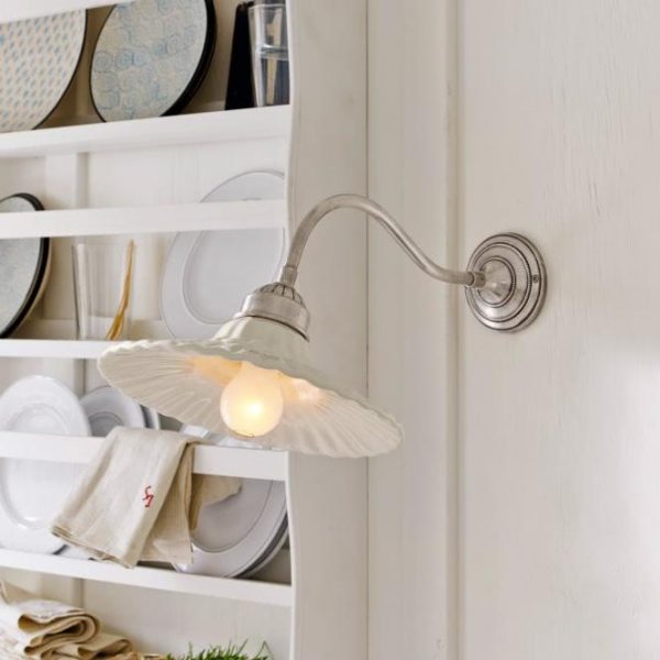 Wandlampe Daphne weiß H/B/T ca. 30/26/5 cm Wandlampe Daphne weiß H/B/T ca. 30/26/5 cm