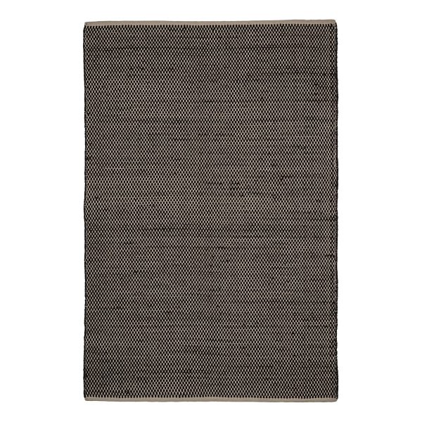Wollteppich Herlev - Mischgewebe - Schwarz - 140 x 200 cm Wollteppich Herlev - Mischgewebe - Schwarz - 140 x 200 cm
