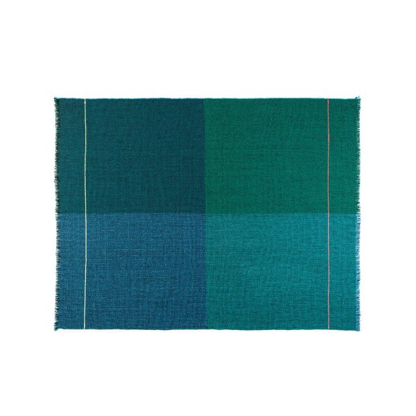 Zuzunaga - Quaternio Blue Wolldecke Zuzunaga - Quaternio Blue Wolldecke