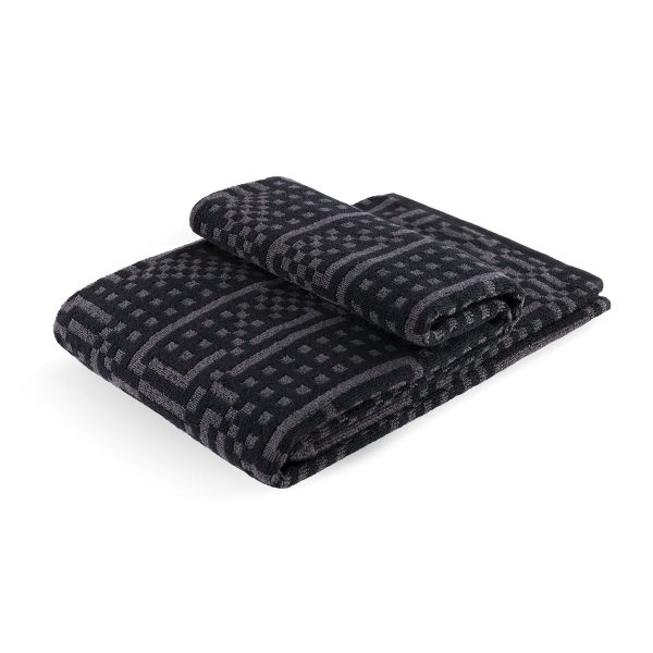 Zuzunaga - Route Black and Dark Grey Badetuch Zuzunaga - Route Black and Dark Grey Badetuch