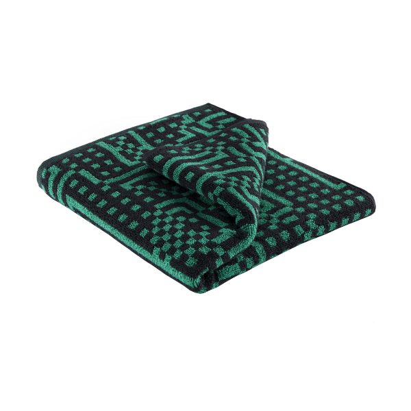 Zuzunaga - Route Black and Green Handtuch Zuzunaga - Route Black and Green Handtuch