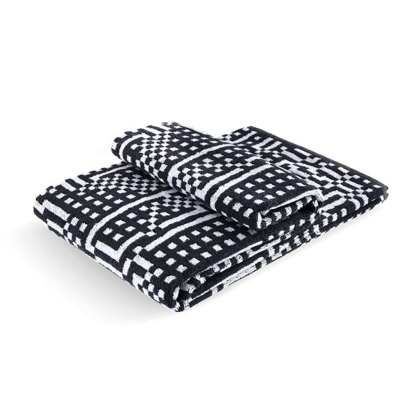 Zuzunaga - Route Black and Light Grey Badetuch Zuzunaga - Route Black and Light Grey Badetuch