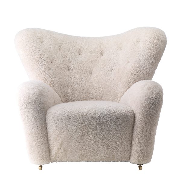 by Lassen - The Tired Man Sessel (sheepskin)WollweißT:97 H:88 B:102 by Lassen - The Tired Man Sessel (sheepskin)WollweißT:97 H:88 B:102