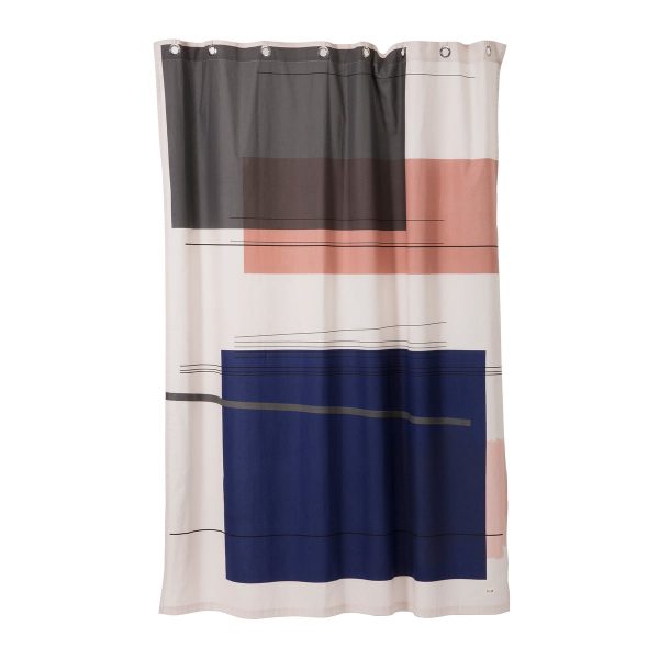ferm Living - Colour Block Duschvorhang ferm Living - Colour Block Duschvorhang