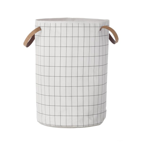 ferm Living - Grid Laundry BasketSchwarz/WeißT:40 H:60 B:40 ferm Living - Grid Laundry BasketSchwarz/WeißT:40 H:60 B:40
