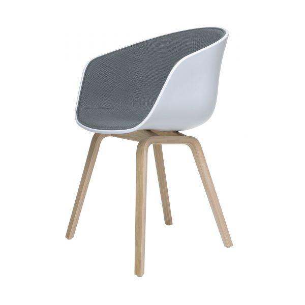 About A Chair AAC22 Spiegelpolster Stuhl geseift dunkelgrau About A Chair AAC22 Spiegelpolster Stuhl geseift dunkelgrau