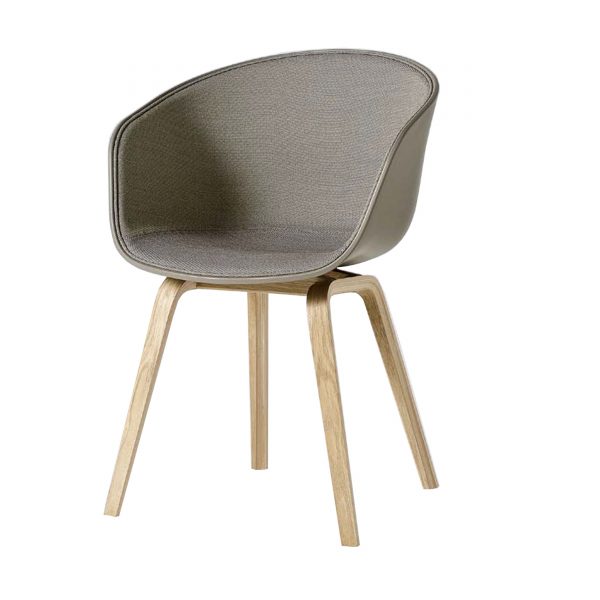 About A Chair AAC22 Spiegelpolster Stuhl geseift khaki About A Chair AAC22 Spiegelpolster Stuhl geseift khaki
